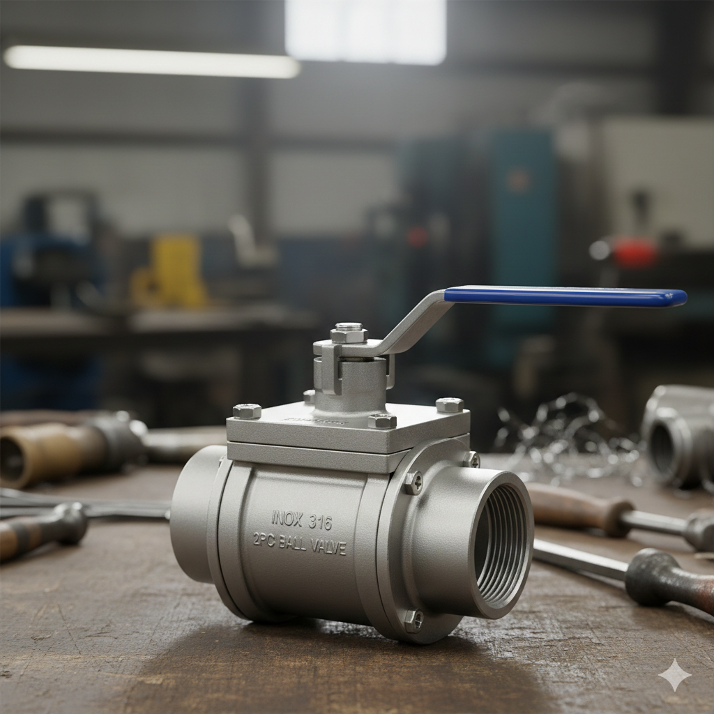 Zawór kulowy 2-częściowy – charakterystyka i zastosowanie w instalacjach